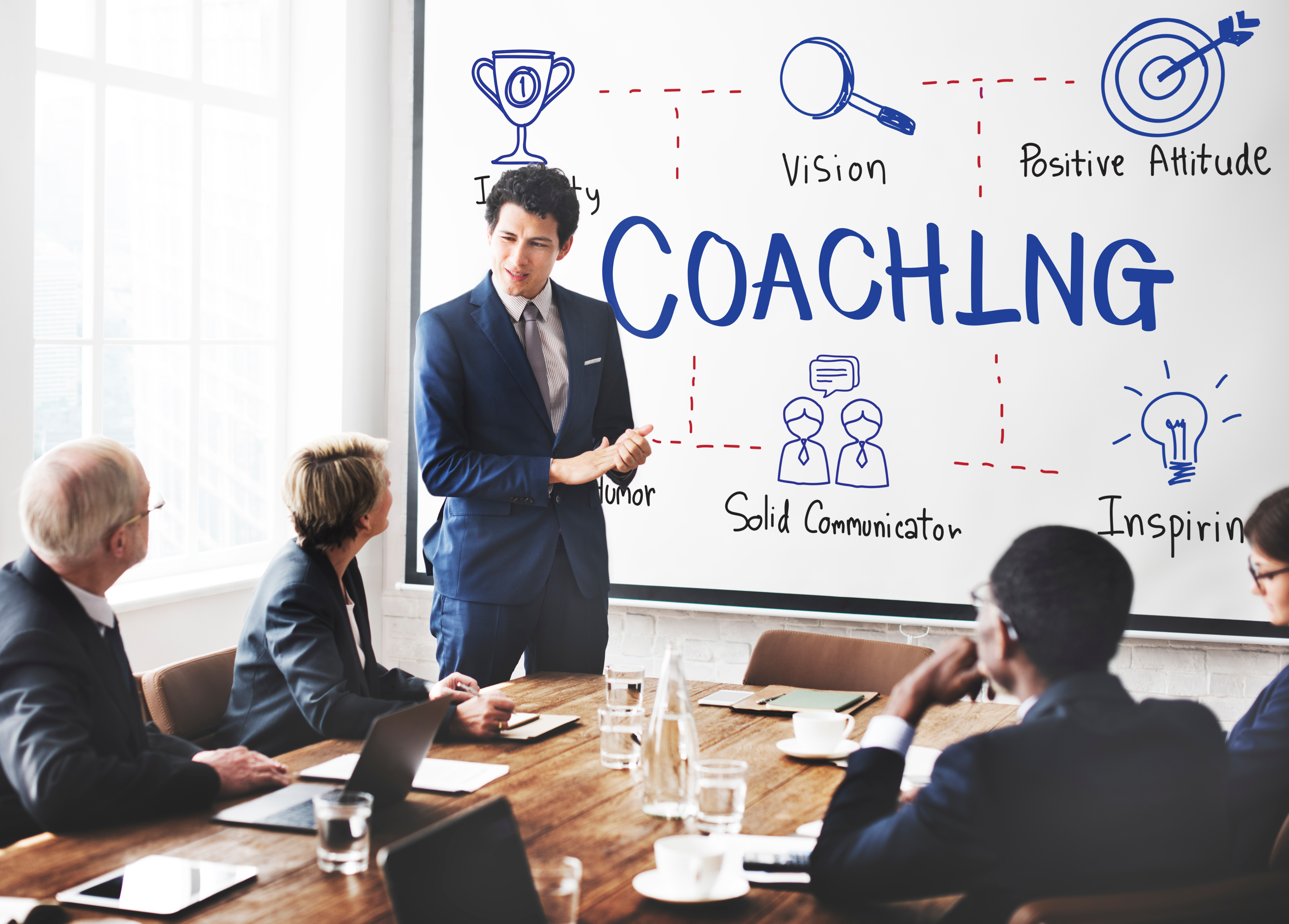 coaching coach development education guide concept